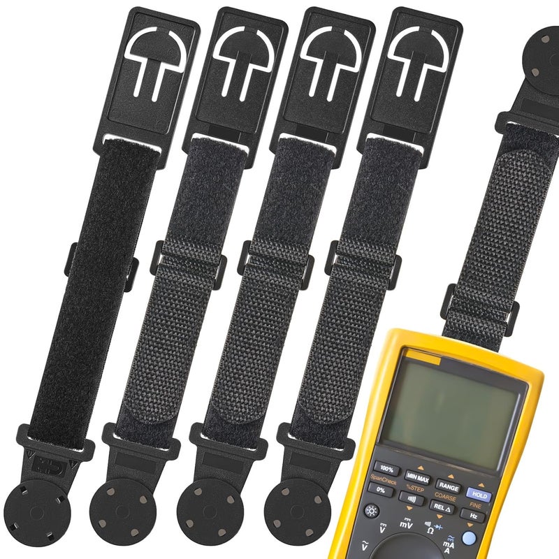 Vincreem 4 Sets Magnetic Hanging Strap Compatible with Fluke Hanging Loop Strap Magnet Kit Instruments Multimeter Accessories - Image 1